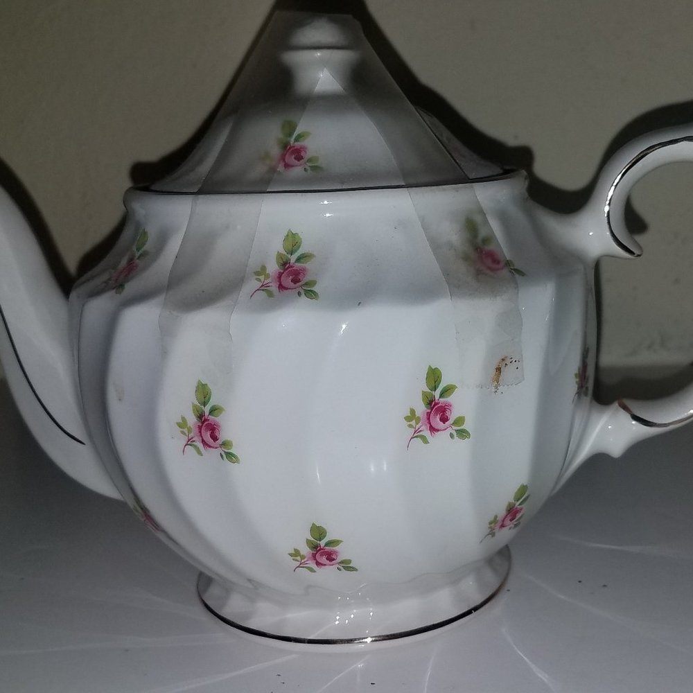 - Teapot, bone china